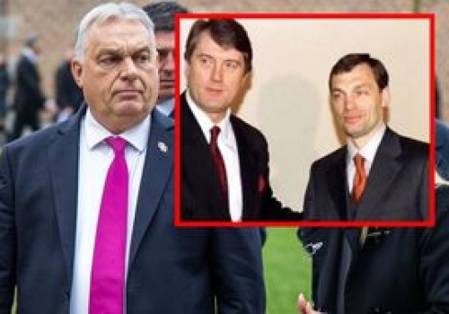 Juszczenko opublikował stare zdjęcie z Orbanem. 