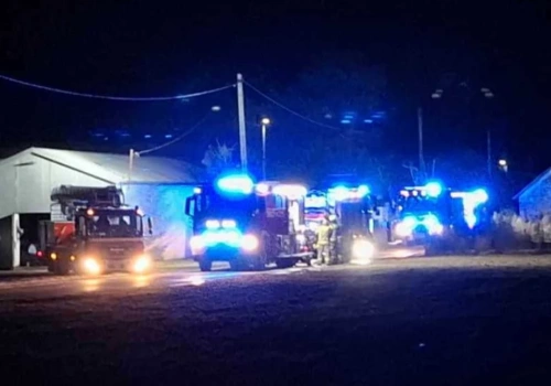 Pożar hali magazynowej w Grabianowie. Spłonęła część budynku