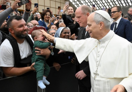Leon XIV odwiedzi parafię w Ponte Mammolo