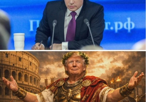 PUTIN OTWIERA SZAMPANA