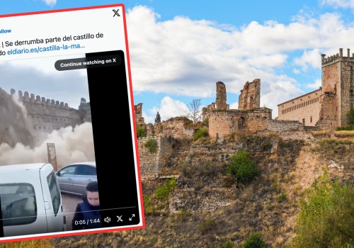 Turyści przeżyli chwile grozy. Zawaliła się wieża zamku w Hiszpanii