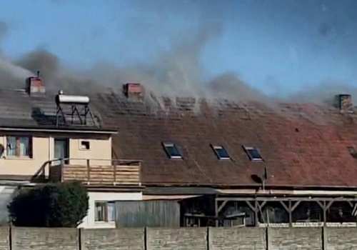 Pożar budynku mieszkalnego wielorodzinnego w Ćmachowie