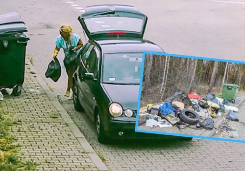 Bezczelność „śmieciarzy” nie zna granic. Nic nie robią sobie z kamer