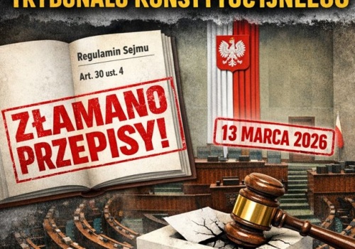 Sejm NIEZGODNIE Z PRAWEM powołał sędziów Trybunału Konstytucyjnego!