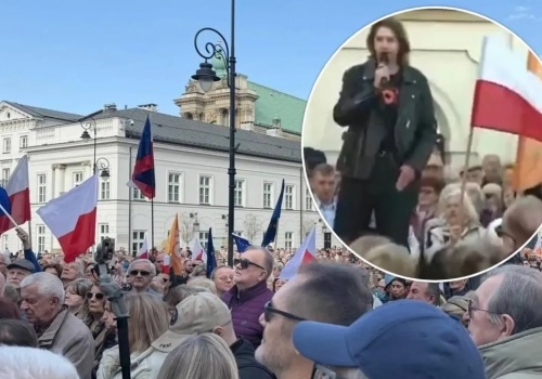 Chcą unijnej pożyczki SAFE. Nie uwierzycie, jakie hasło skandowali! WIDEO