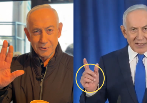 Binjamin Netanjahu nie żyje? Odpowiedział nagraniem z kawiarni