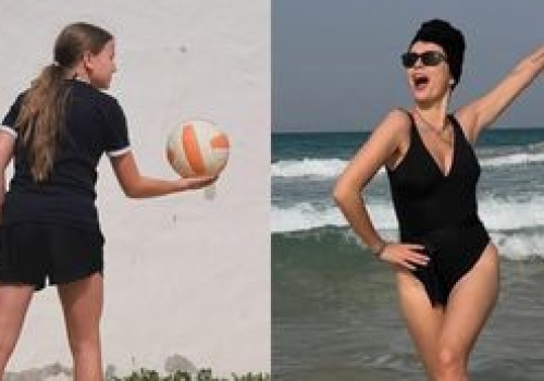 RZADKI WIDOK: Dorota Gardias wygrzewa się z córką na wczasach. 12-letnia Hania to cała mama? (FOTO)