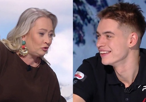 Sceny w programie Polsatu. 