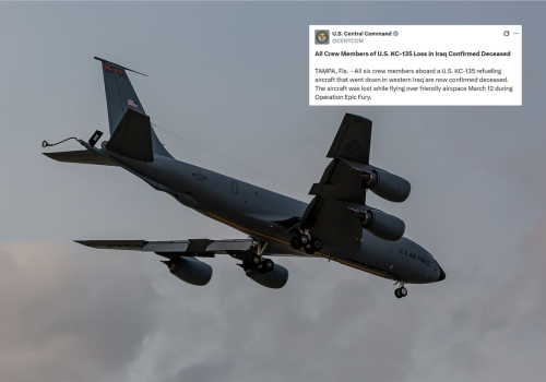 Katastrofa samolotu USA nad Irakiem. Pentagon wydał komunikat