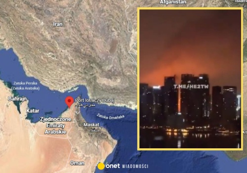 Pożar w pobliżu lotniska w Dubaju. Powodem atak drona