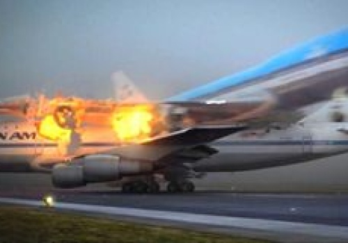 Największa taka katastrofa. Po samolotach zostały tylko zgliszcza