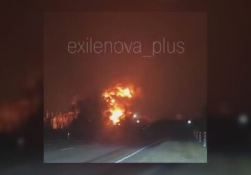 Łuna na rosyjskim niebie! Baza paliwowa znów w ogniu