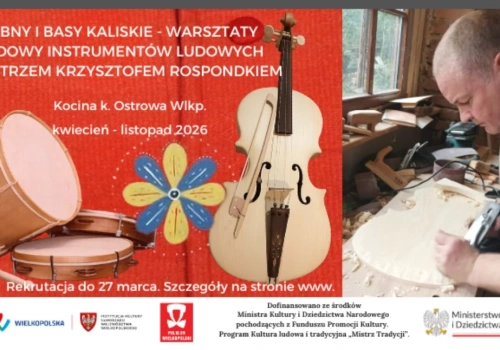 Bębny i basy kaliskie. Warsztaty budowy instrumentów ludowych z mistrzem Krzysztofem Rospondkiem