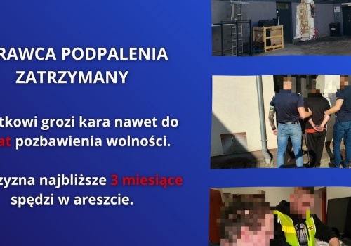Koło. 33-latek podejrzany o podpalenie przy galerii handlowej zatrzymany