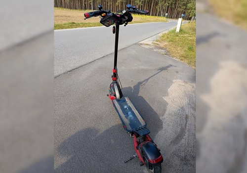 Pijany przewrócił się na hulajnodze elektrycznej. Teraz stanie przed sądem.