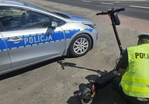 Policja z Ciechanowa kontrolowała użytkowników hulajnóg. Zatrzymała czterech 12-latków