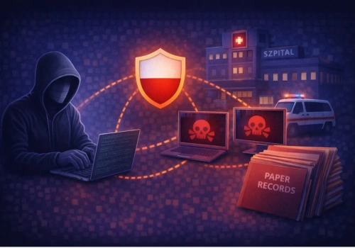 Cyberatak sparaliżował szpital w Szczecinie – placówka wróciła do dokumentacji papierowej