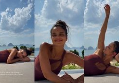 Nieumalowana Klaudia El Dursi wygrzewa pośladki na rajskich wakacjach. Fajnie ma? (ZDJĘCIA)