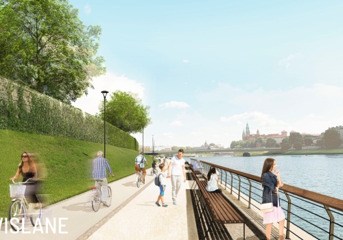 Barierki nad Wisłą? Urząd miasta chce przebudowy bulwarów (Wizualizacje)