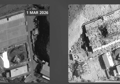 Widziane z orbity: irański ośrodek rakietowy po uderzeniu USA