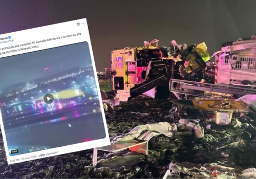Wypadek na nowojorskim lotnisku. Pojawiło się nagranie z momentu zderzenia