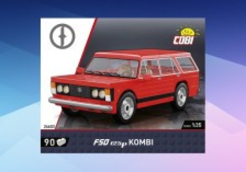 Wyprzedaż klocków COBI Cars w Empiku. Duży Fiat Kombi oraz VW Golf GTI już od 44,99 zł!