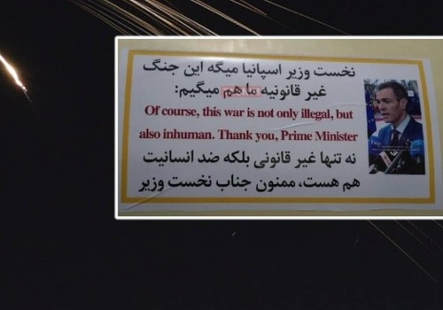 Napisali to na rakiecie. Iran podziękował państwu NATO