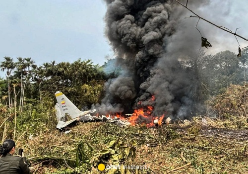 Katastrofa samolotu wojskowego w Kolumbii. Rośnie liczba ofiar