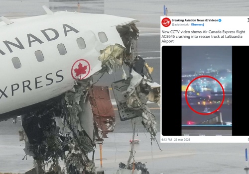 Samolot zderzył się z wozem strażackim. Nowe nagranie ukazuje moment katastrofy