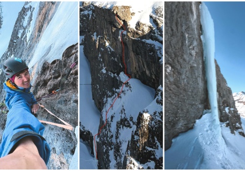 Yannick Glatthard, nowa droga, rope solo, paralotnią. Powstaje „Get the Vibe” WI5, M8