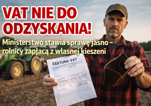VAT nie do odzyskania! Ministerstwo nie pozostawia złudzeń