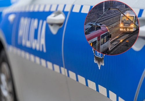 Dwa pociągi na jednym torze w Gnieźnie