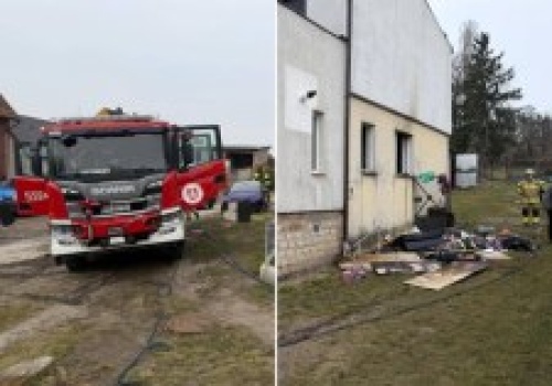 Groźny pożar domu w Wielkopolsce. Nie żyje dwoje dzieci