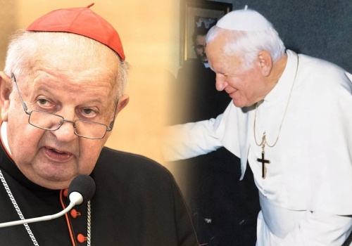 Kard. Dziwisz z wizytą na Węgrzech. Wzruszył się pamięcią o Janie Pawle II