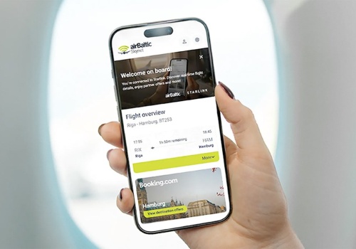 airBaltic wprowadza Skynet. Nowa era cyfrowych usług pokładowych dzięki Starlinkowi