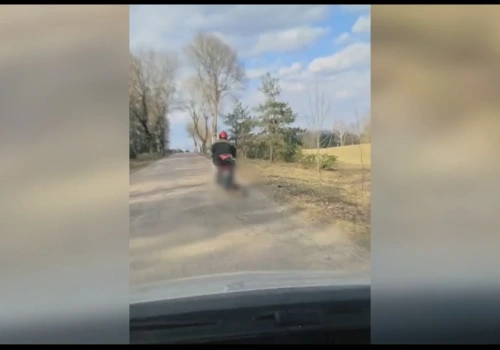 Horror pod Mrągowem. Ciągnął psa za motorowerem, aż zwierzę padło