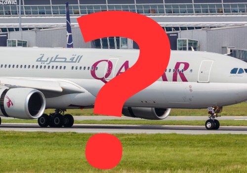 Samolot Qatar Airways od blisko miesiąca stoi na lotnisku w Warszawie