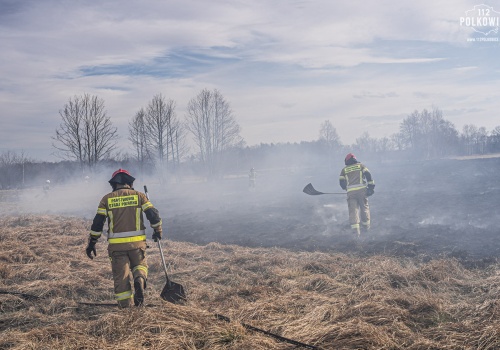 Tragiczny finał pożaru traw w miejscowości Szaflary