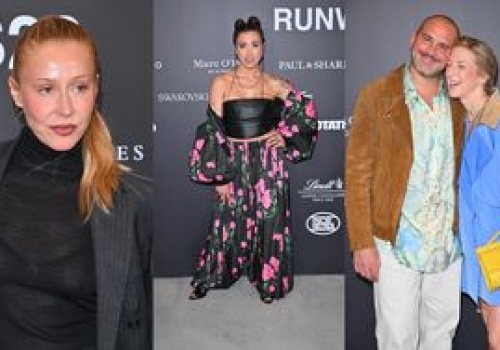 Celebryci lansują się na pokazie: Ciemnousta Katarzyna Warnke, Maja Hyży w kwiatach, uchachana Lara Gessler z mężem (ZDJĘCIA)