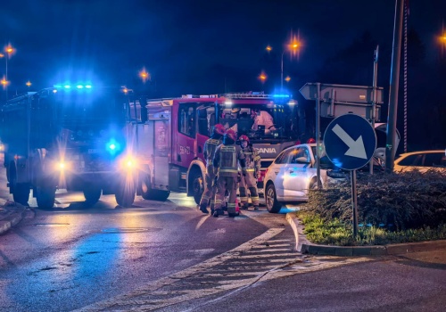 Dwa promile i uderzenie w latarnię na Podwalu w Raciborzu
