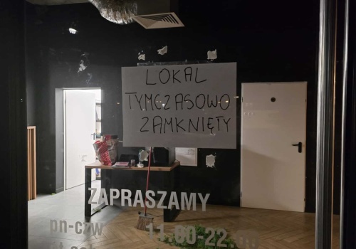 Duża restauracja w centrum Olsztyna zamknięta