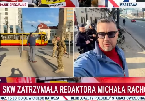 Policja komentuje lamenty Rachonia, że nie jest prześladowany przez Tuska, tylko popełnił wykroczenie