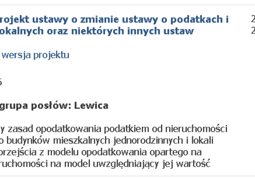 Nowe bloki deweloperskie prawdopodobnie ominą wyższy podatek od mieszkań!