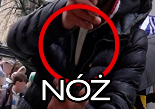 Niebezpieczne sceny w centrum Krakowa. Podczas wizyty Książula padły groźby z nożem