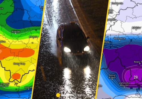 Wielogodzinne ulewy i śnieżyce w części Polski. Spadnie jeszcze aż 60 mm wody