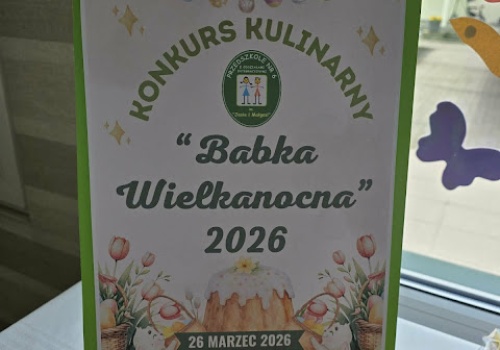 Konkurs kulinarny „Wielkanocna babka” w Przedszkolu nr 6 w Sieradzu