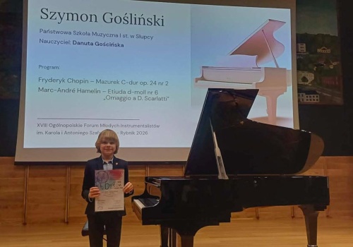 Szymon Gośliński Laureatem Grand Prix na XVIII Forum Młodych Instrumentalistów