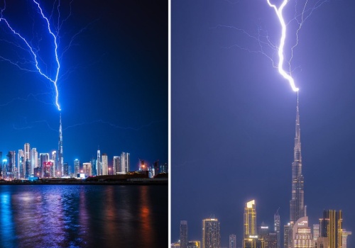 Piorun trafił w najwyższy budynek świata. Spektakularne nagranie