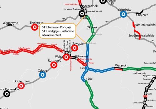 Oferty w przetargach na odcinki S11 Szczecinek – Piła