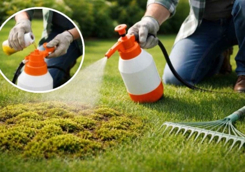 Zmieszaj to z wodą i spryskaj mech na trawniku. Efekt w 24h